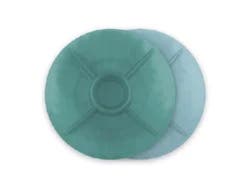 ROOM & RETREAT RR PLASTIC CHIP AND DIP PLATTER BLUE/TEAL ASTD