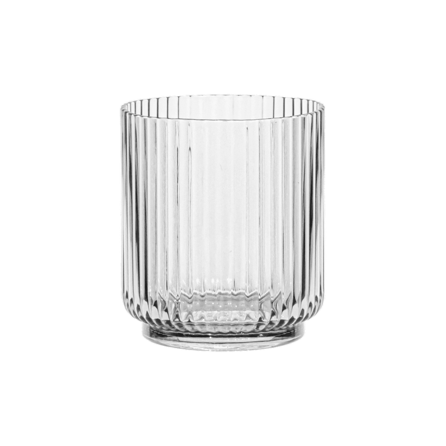 slide 1 of 1, ROOM & RETREAT RR RIBBED ACRYLIC SHORT TUMBLER 15OZ CLEAR, 15 oz