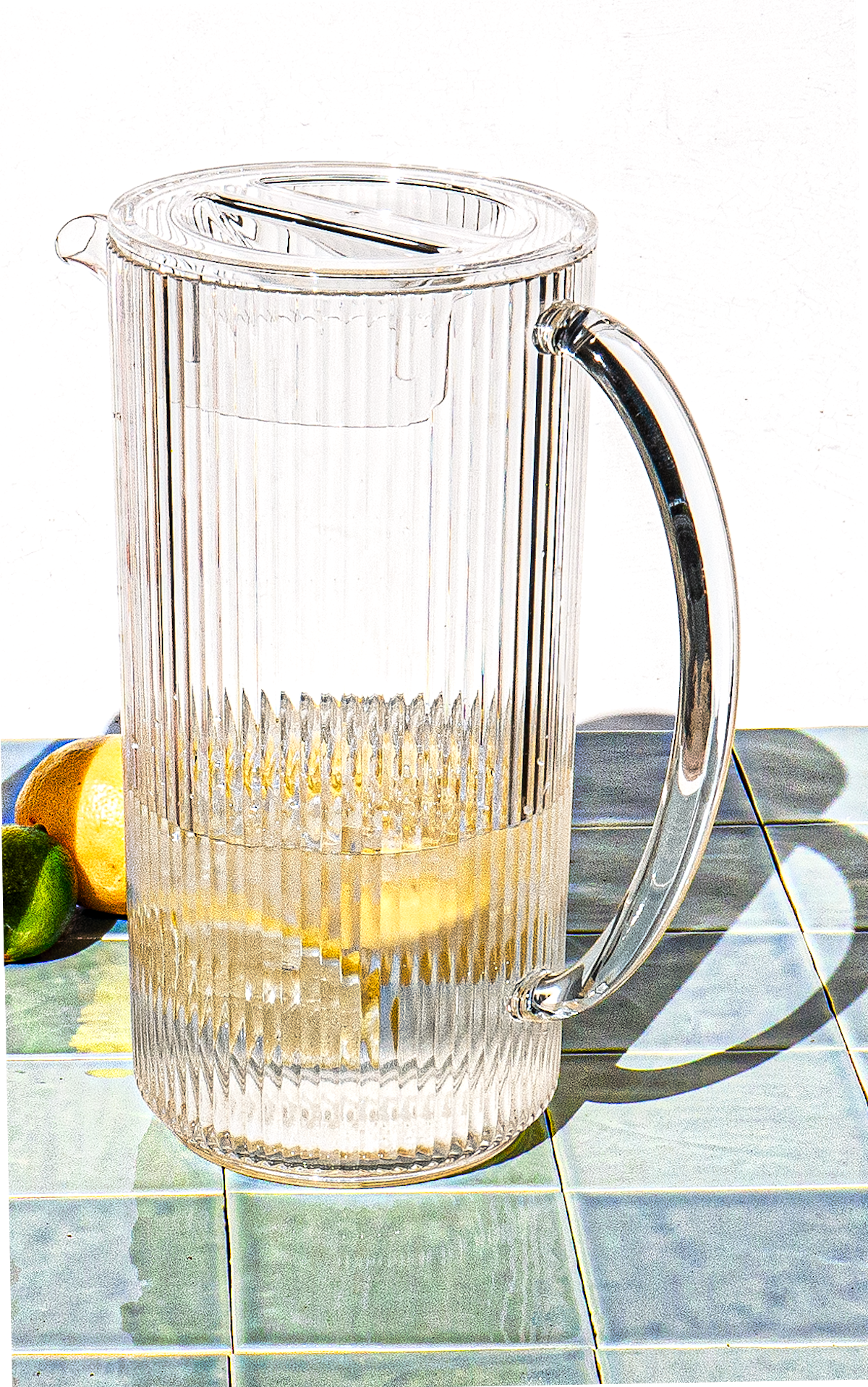 slide 2 of 2, ROOM & RETREAT RR ACRYLIC PITCHER WITH LID 111OZ CLEAR, 111 oz