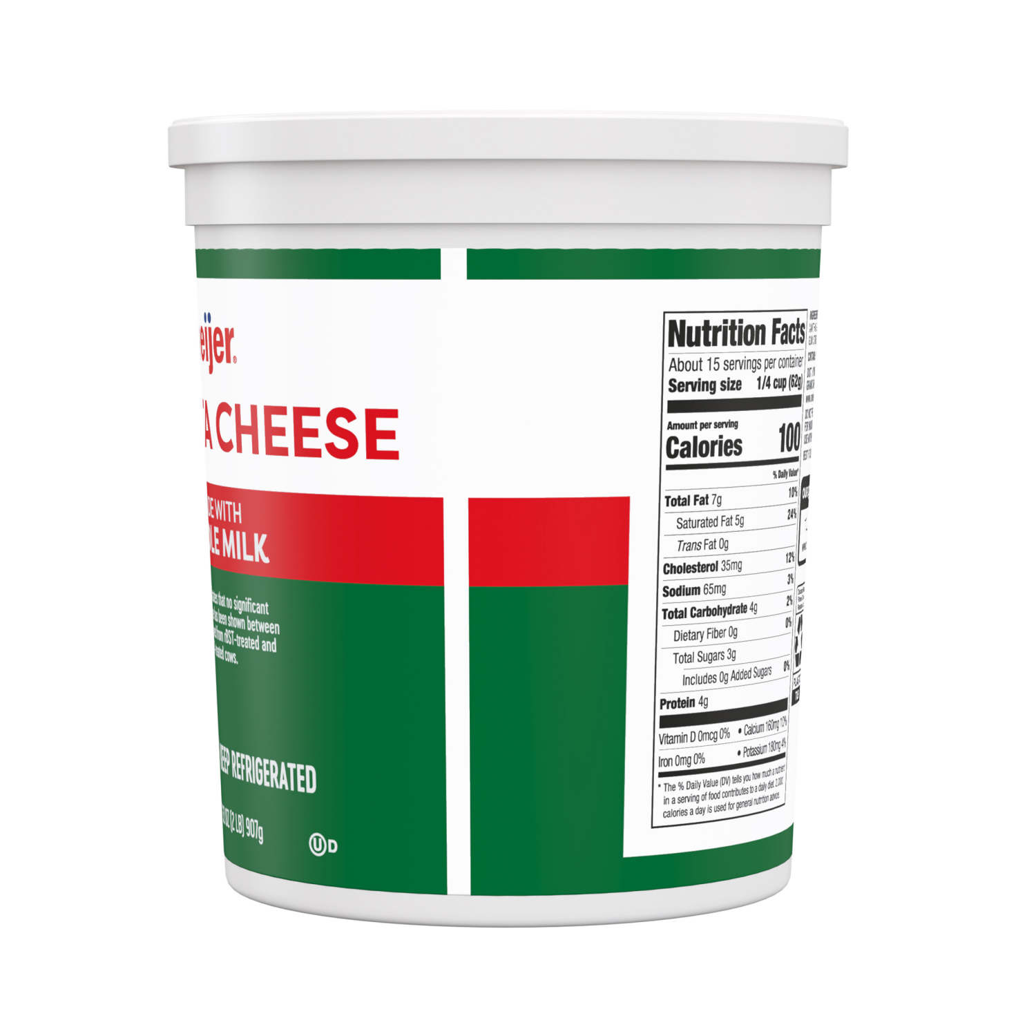 slide 4 of 5, MEIJER RICOTTA CHEESE WHOLE MILK 32 OZ, 32 oz