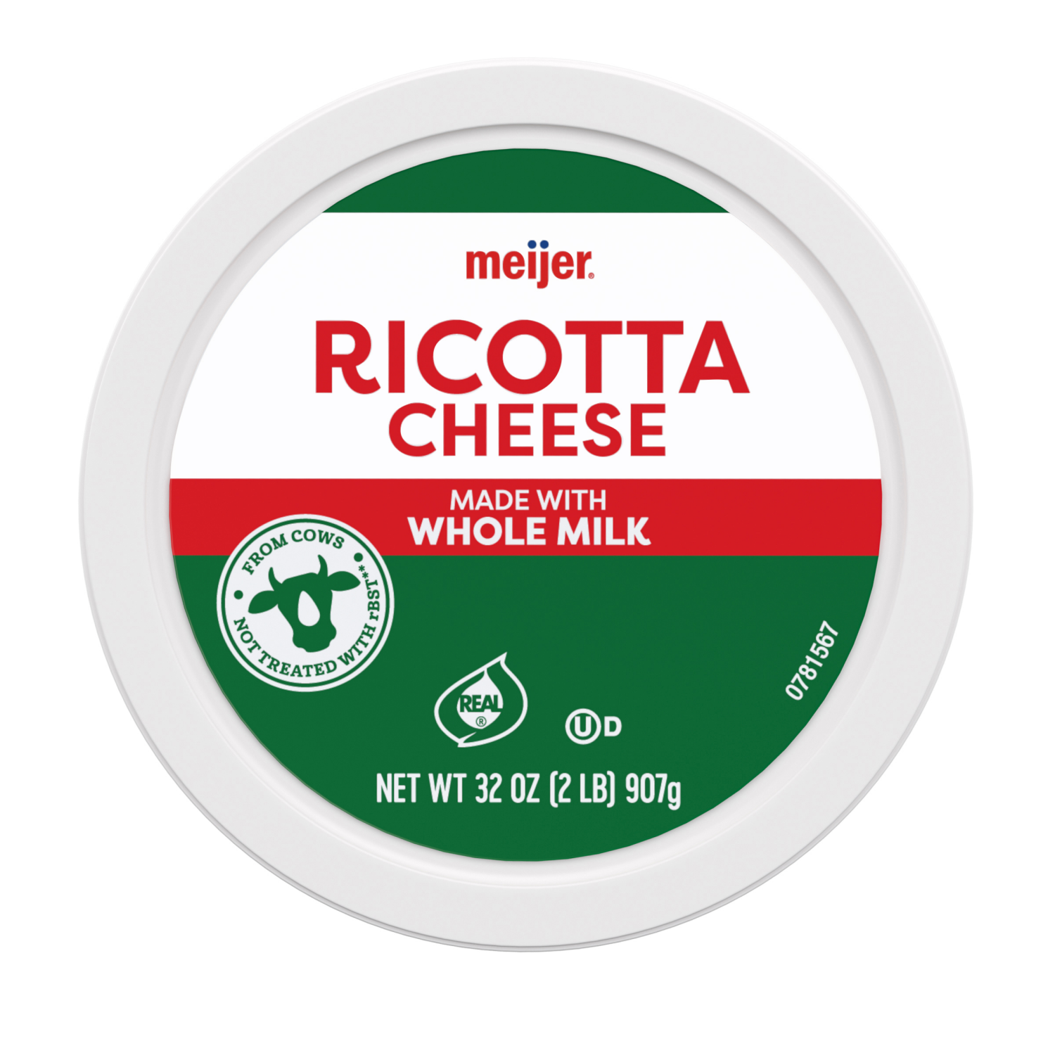 slide 5 of 5, MEIJER RICOTTA CHEESE WHOLE MILK 32 OZ, 32 oz