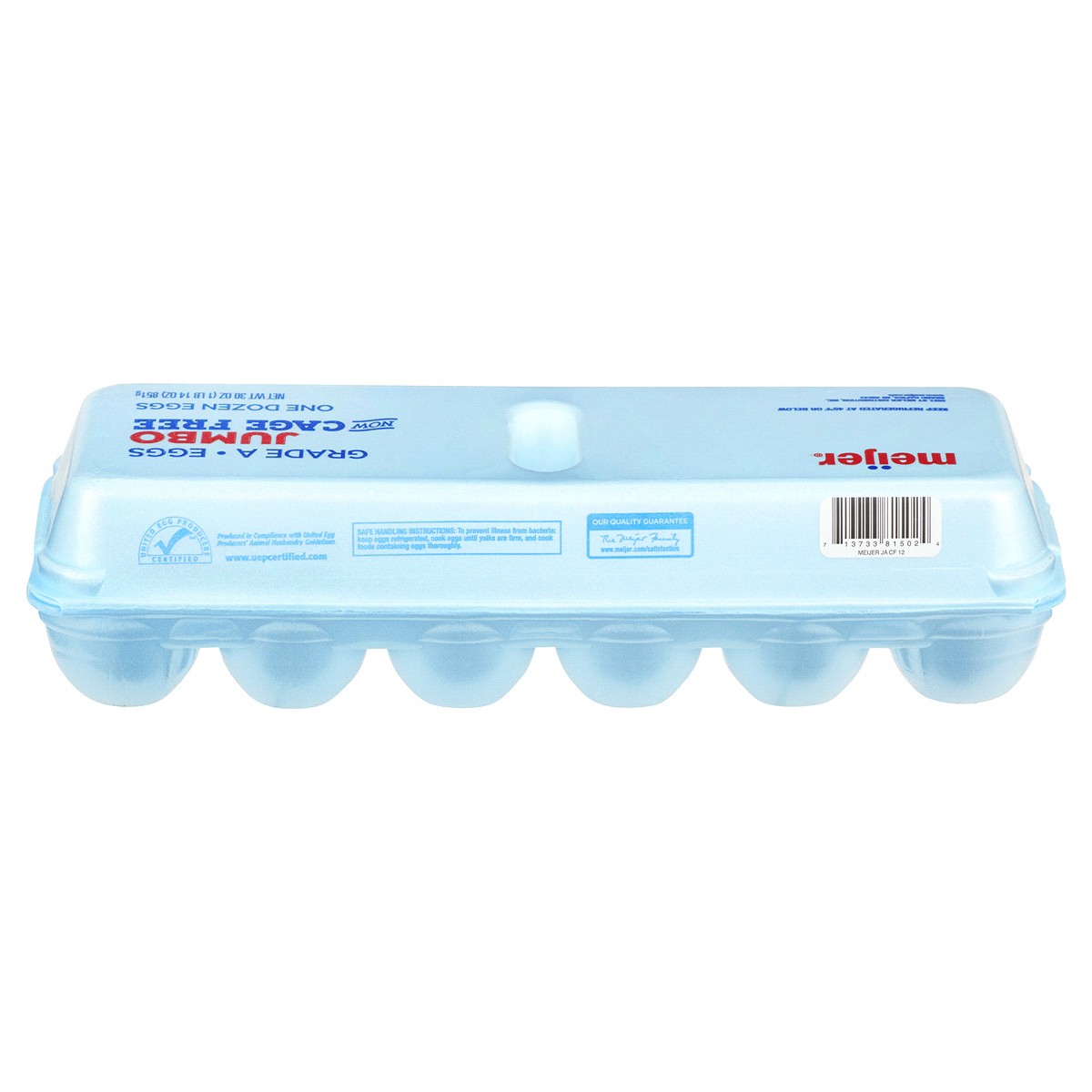 slide 2 of 2, Meijer Grade-A Cage Free Jumbo Eggs - 12 ct, 12 ct