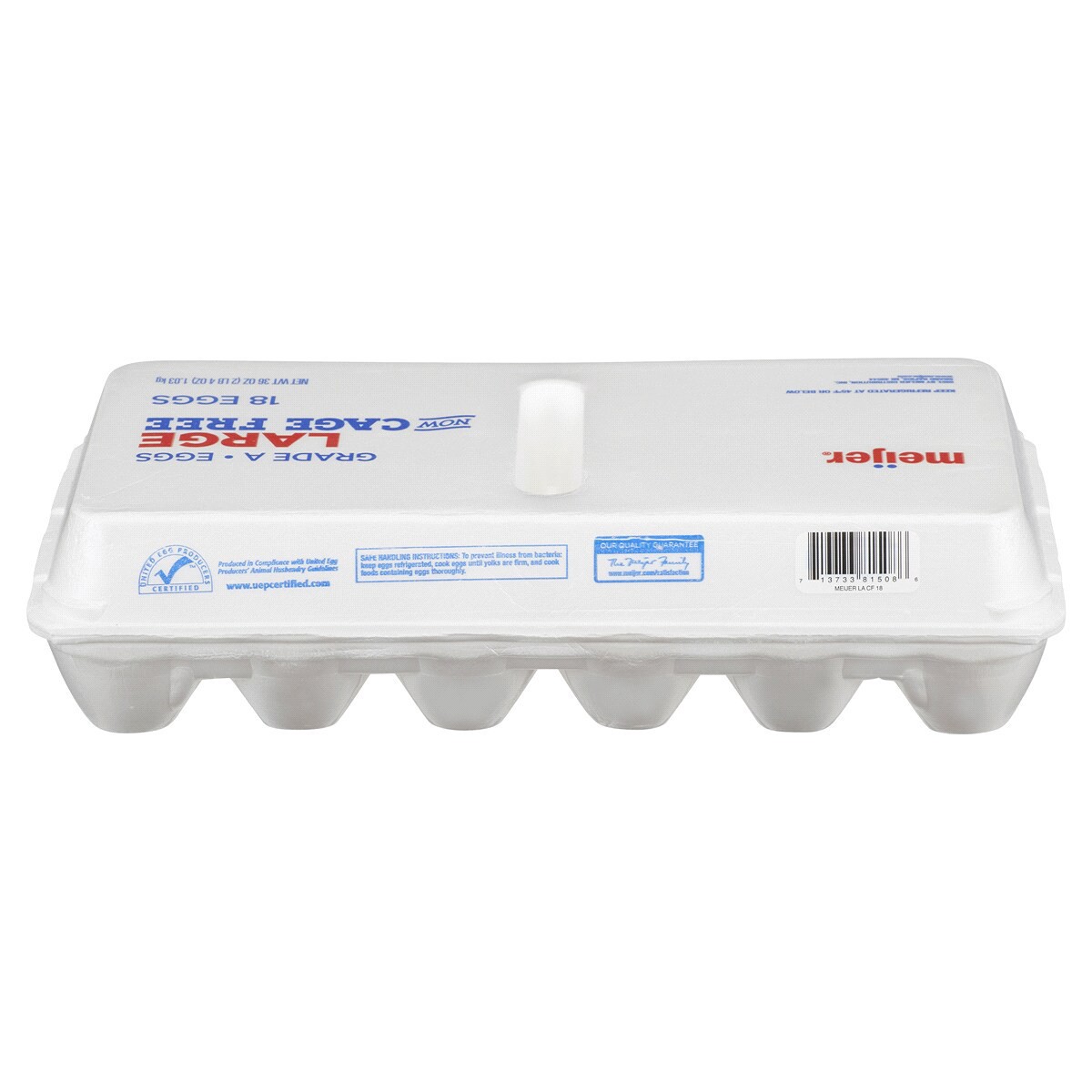 slide 2 of 2, Meijer Cage Free Grade A Large Eggs, 18 ct