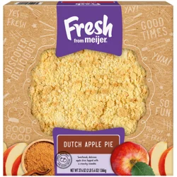 Fresh from Meijer 10" Dutch Apple Pie, 37.4oz