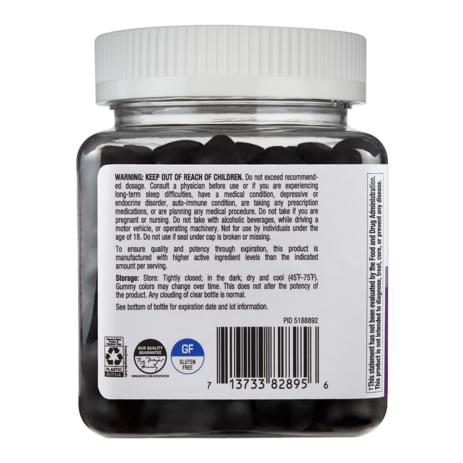 slide 3 of 3, Meijer Melatonin Sleep Gummy 50ct, 50 ct