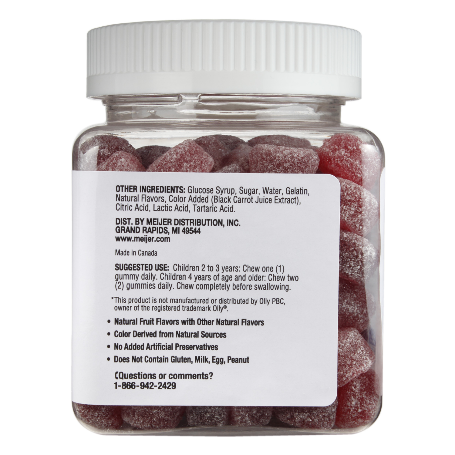 slide 3 of 3, Meijer Kids Multi + Probiotic Gummy, 70 ct