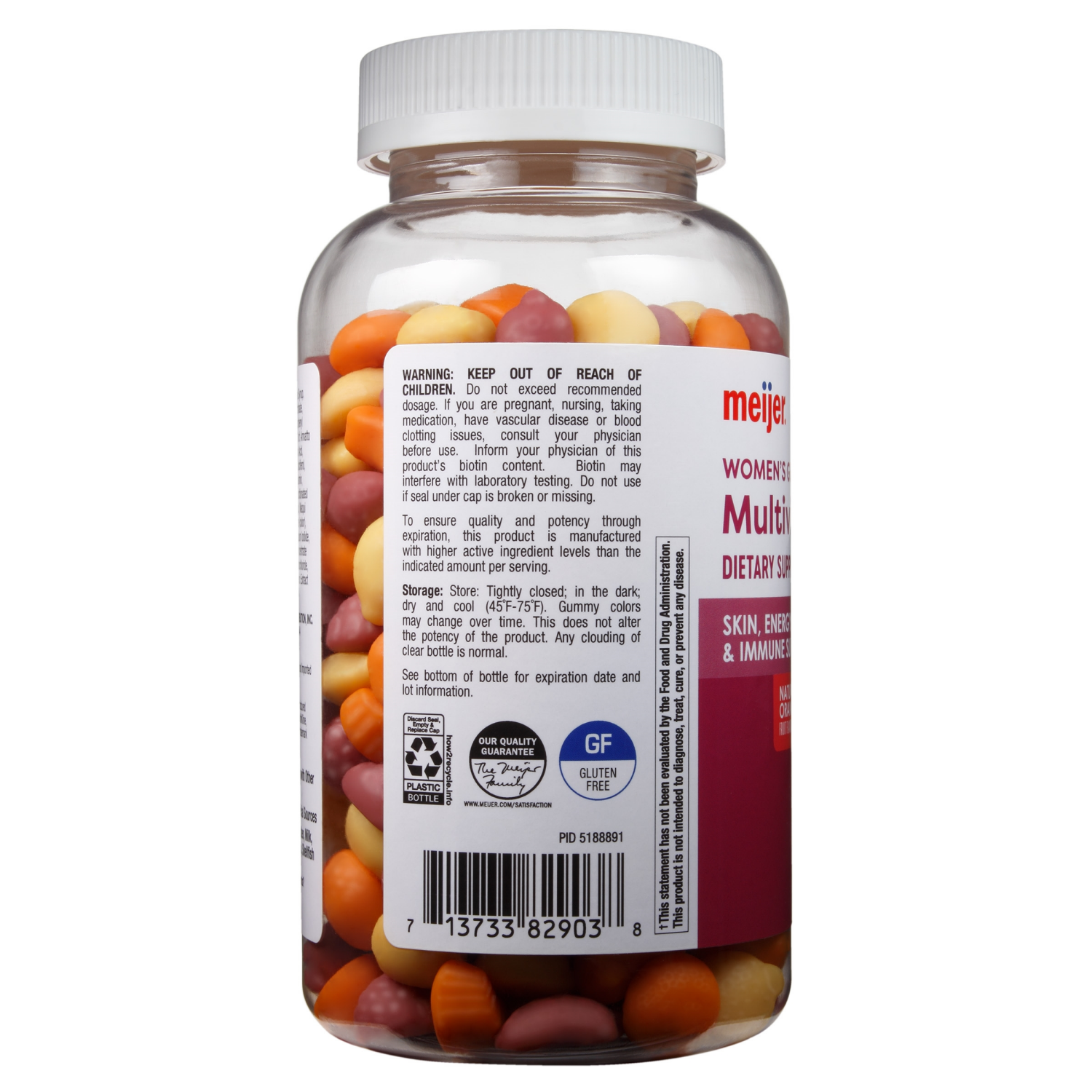 slide 2 of 3, Meijer Womens Multi Gummy, 170 ct