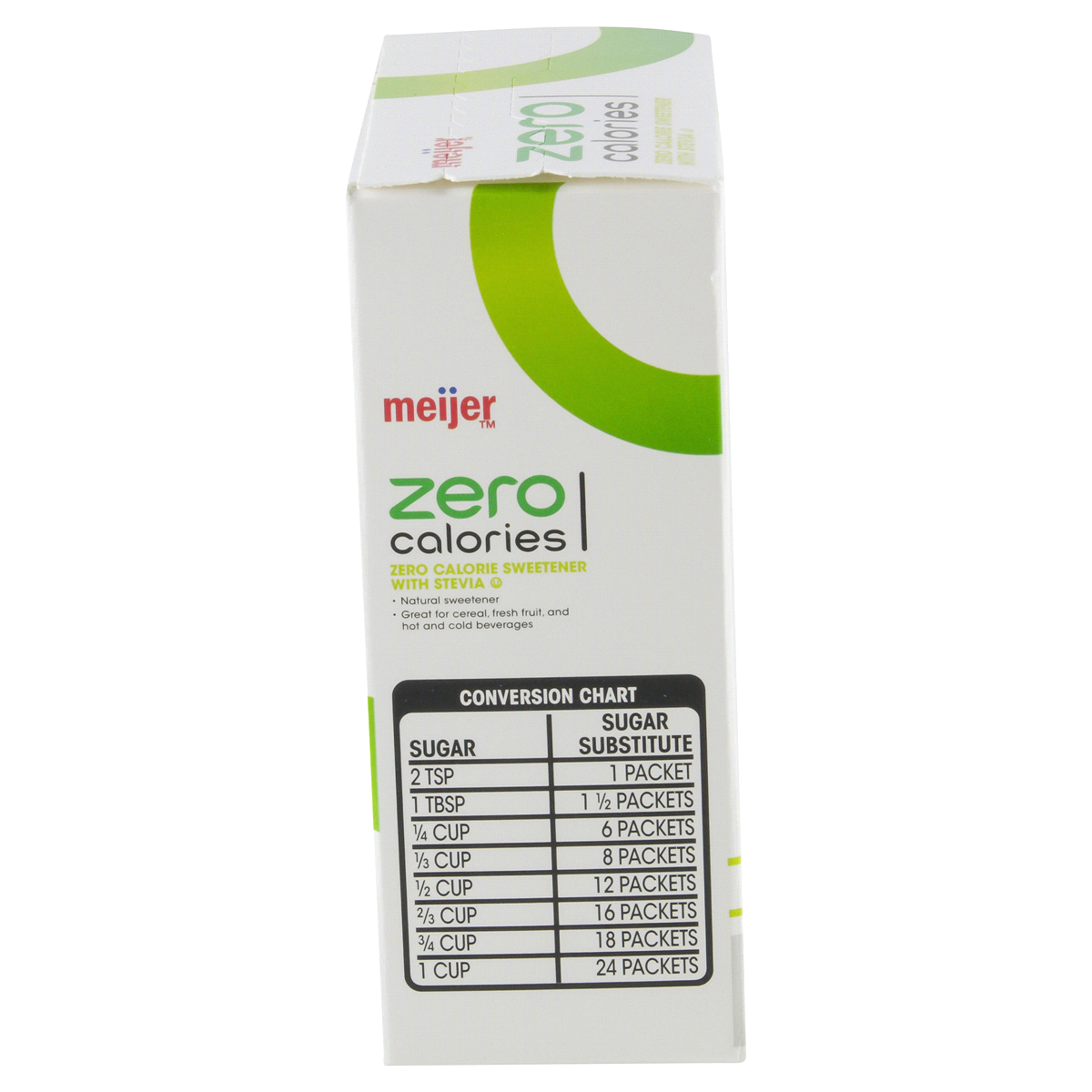slide 5 of 6, Meijer Zero Calorie Stevia Sweetener, 40 ct