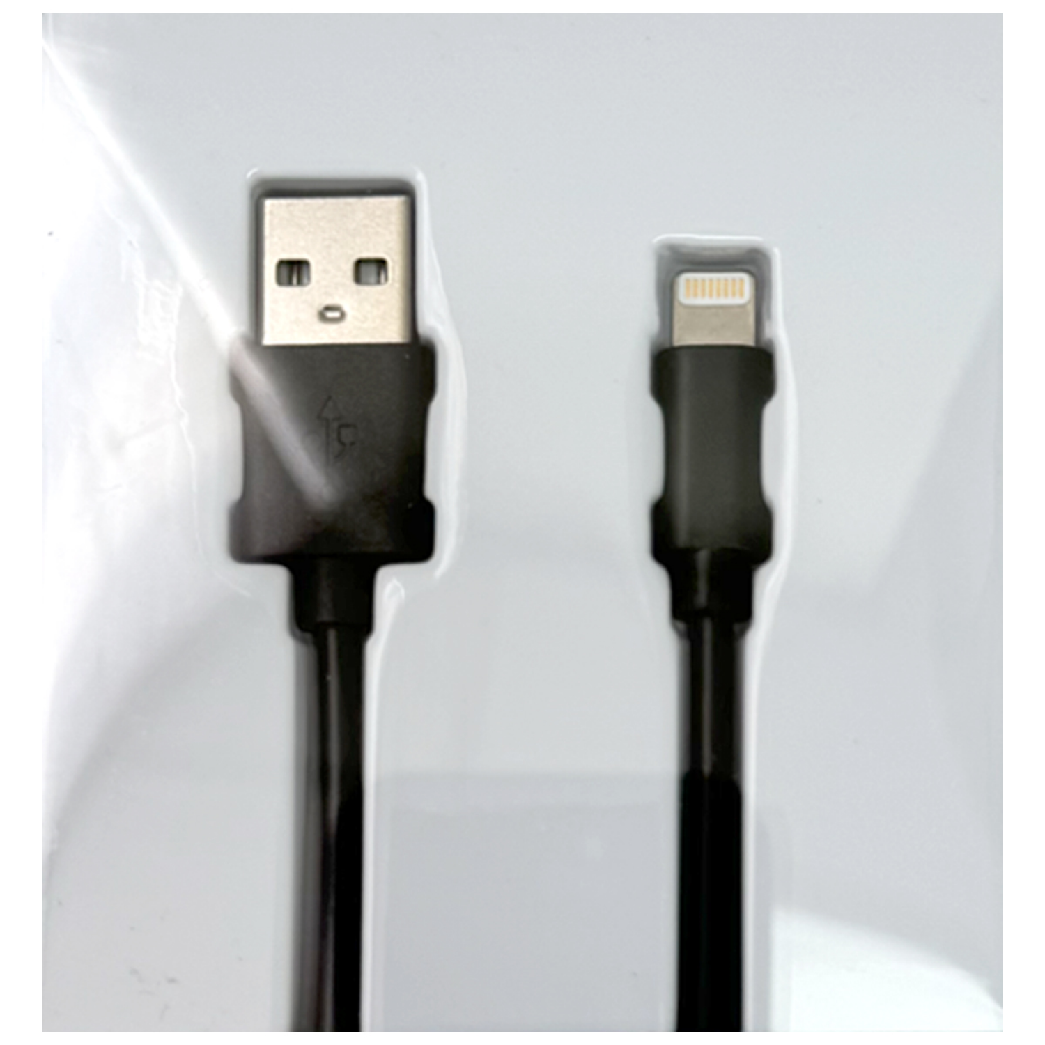 slide 5 of 5, Techcellent Lightning To USB-A Charge & Sync PVC Cable, 4ft black, 4 ft
