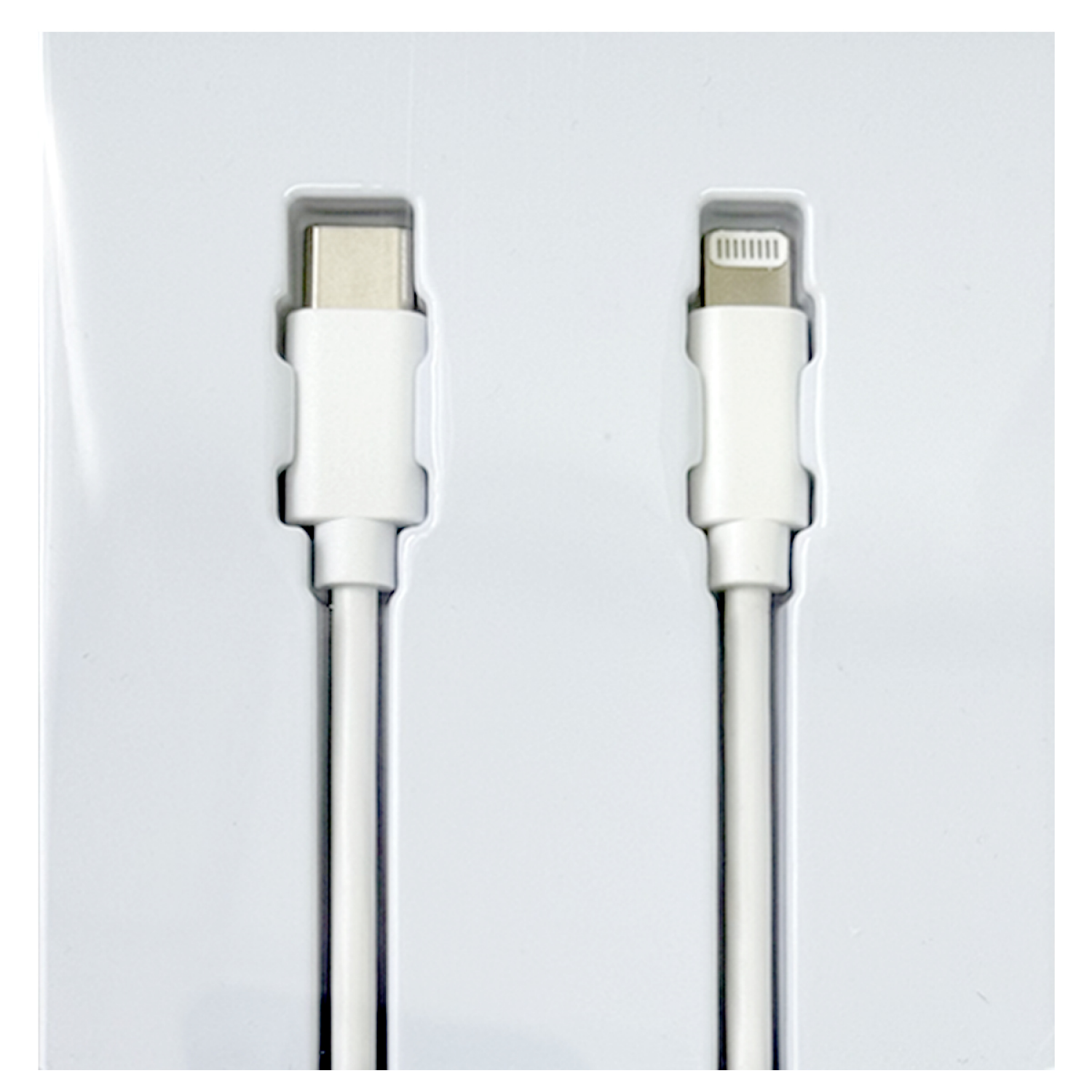 slide 5 of 5, Techcellent Lightning To USB-A Charge & Sync PVC Cable, 4ft WHITE, 4 ft
