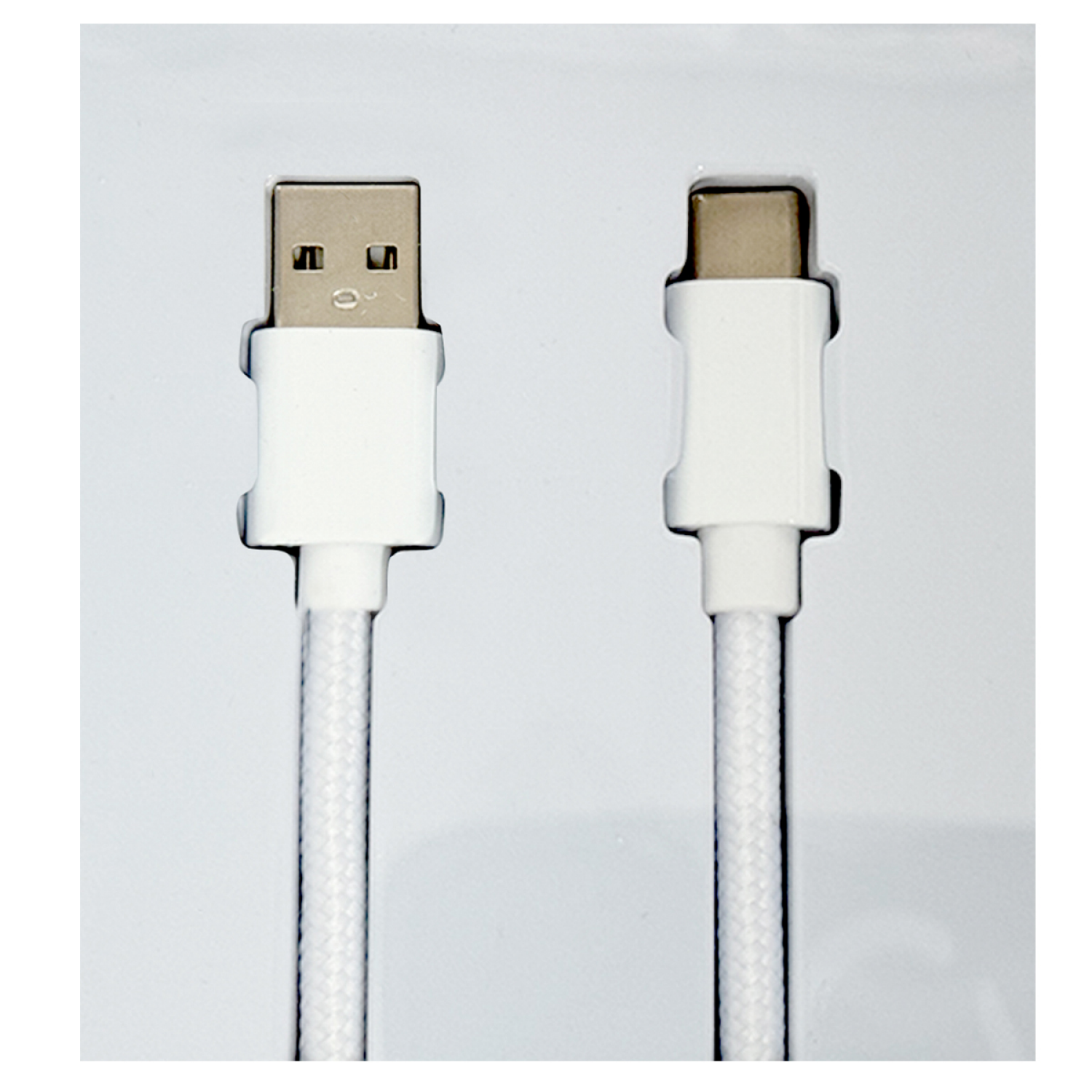 slide 5 of 5, Techcellent USB-A To USB-C Charge & Sync PVC Cable , 4ft White, 4 ft
