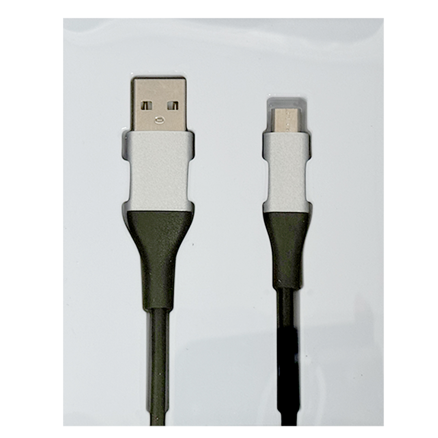slide 5 of 5, Techcellent USB-A To Micro Charge & Sync PVC Cable , 6FT, Black, 6 ft