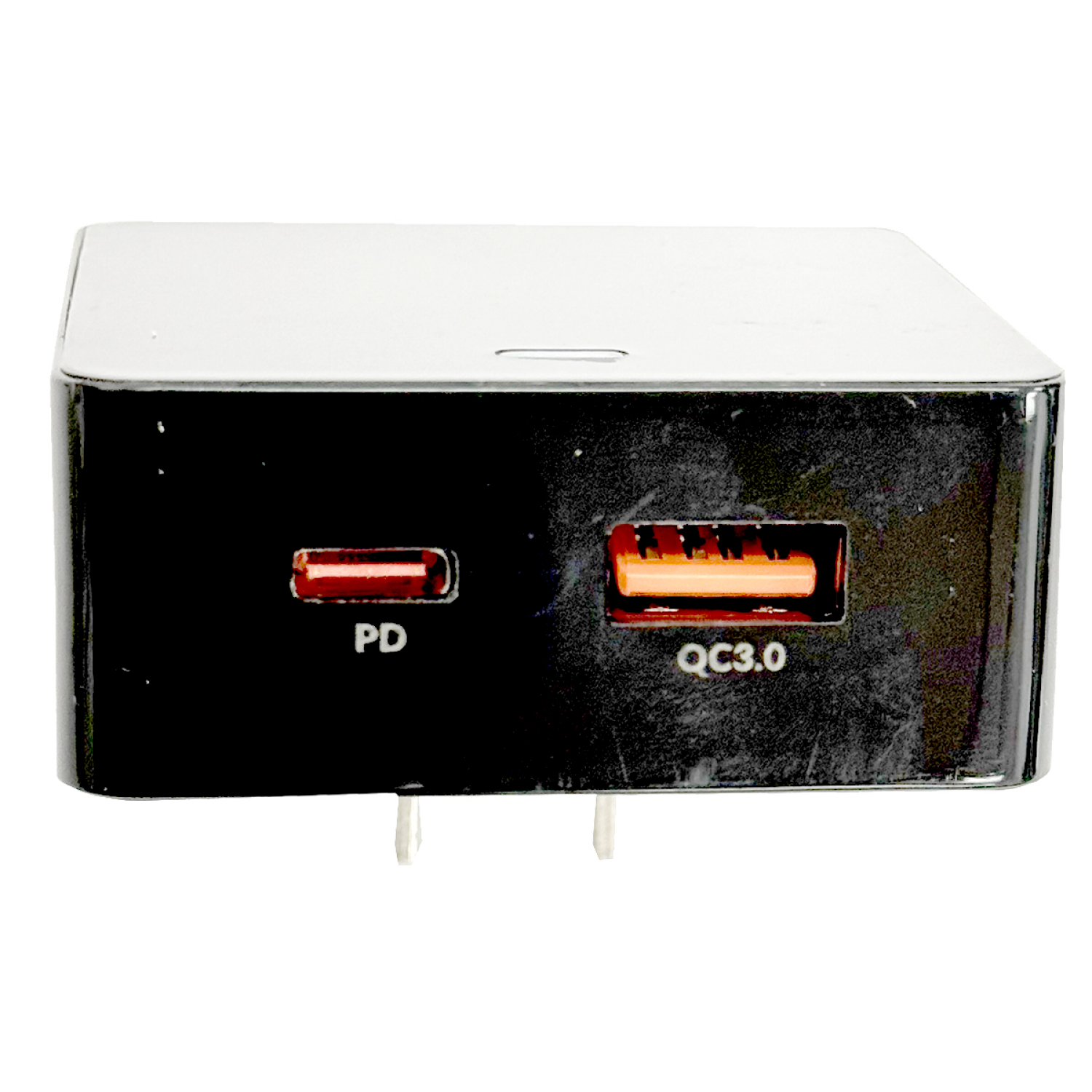 slide 6 of 6, Techcellent USB-A and USB C PD Wall Charger, 20W Black, 1 ct