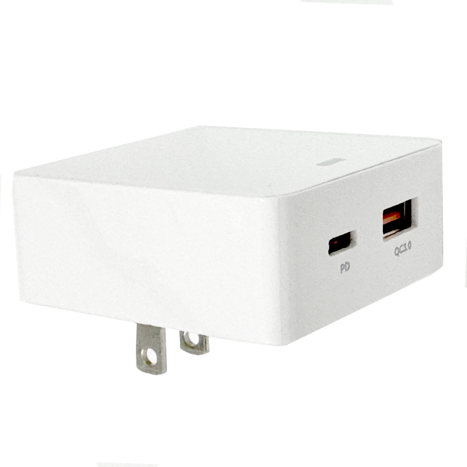 slide 4 of 4, Techcellent USB-A and USB C PD Wall Charger, 20W White, 1 ct