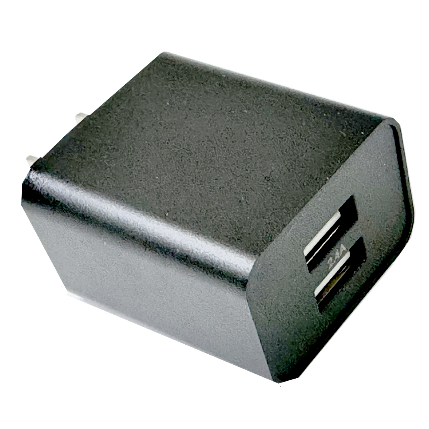 slide 5 of 5, Techcellent 2.4Amp dual usb wall charger, black, 1 ct