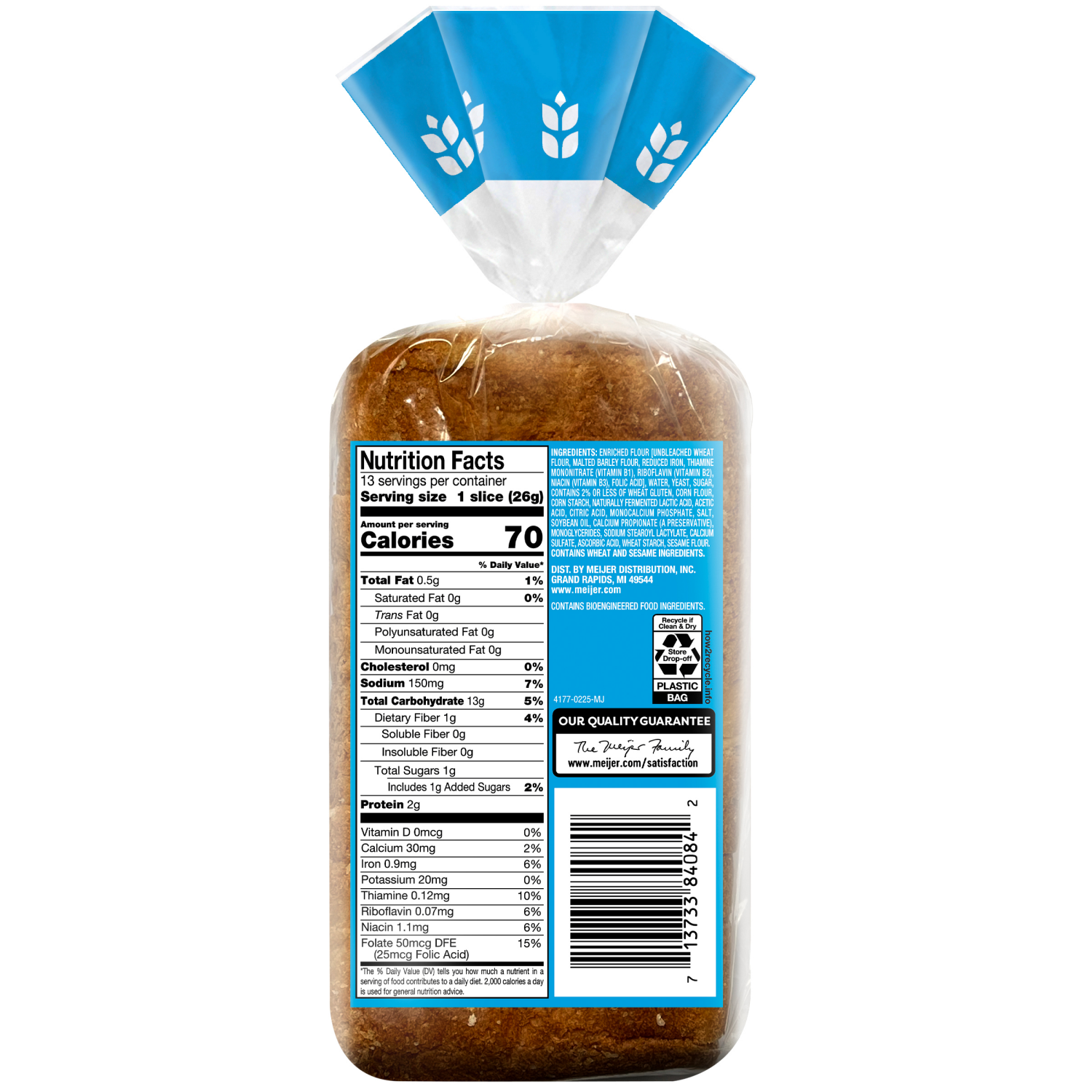 slide 2 of 8, MEIJER SOURDOUGH HALF LOAF 12 OZ, 12 oz