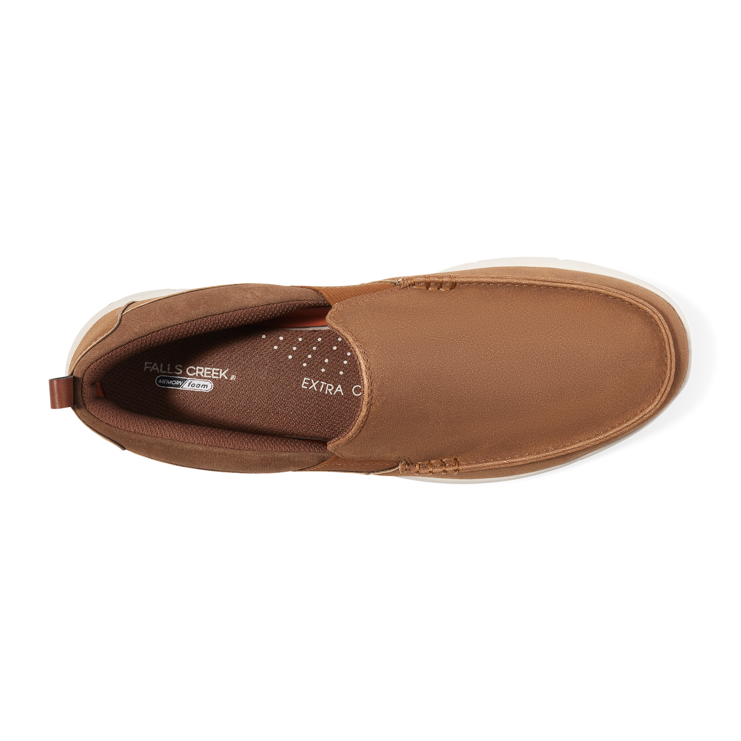 slide 6 of 6, Falls Creek Men's Loafer Slip On, Brown, Size 8.5, 1 ct