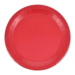 Meijer Candy Red 9 In Dinner Plate 20 Ct