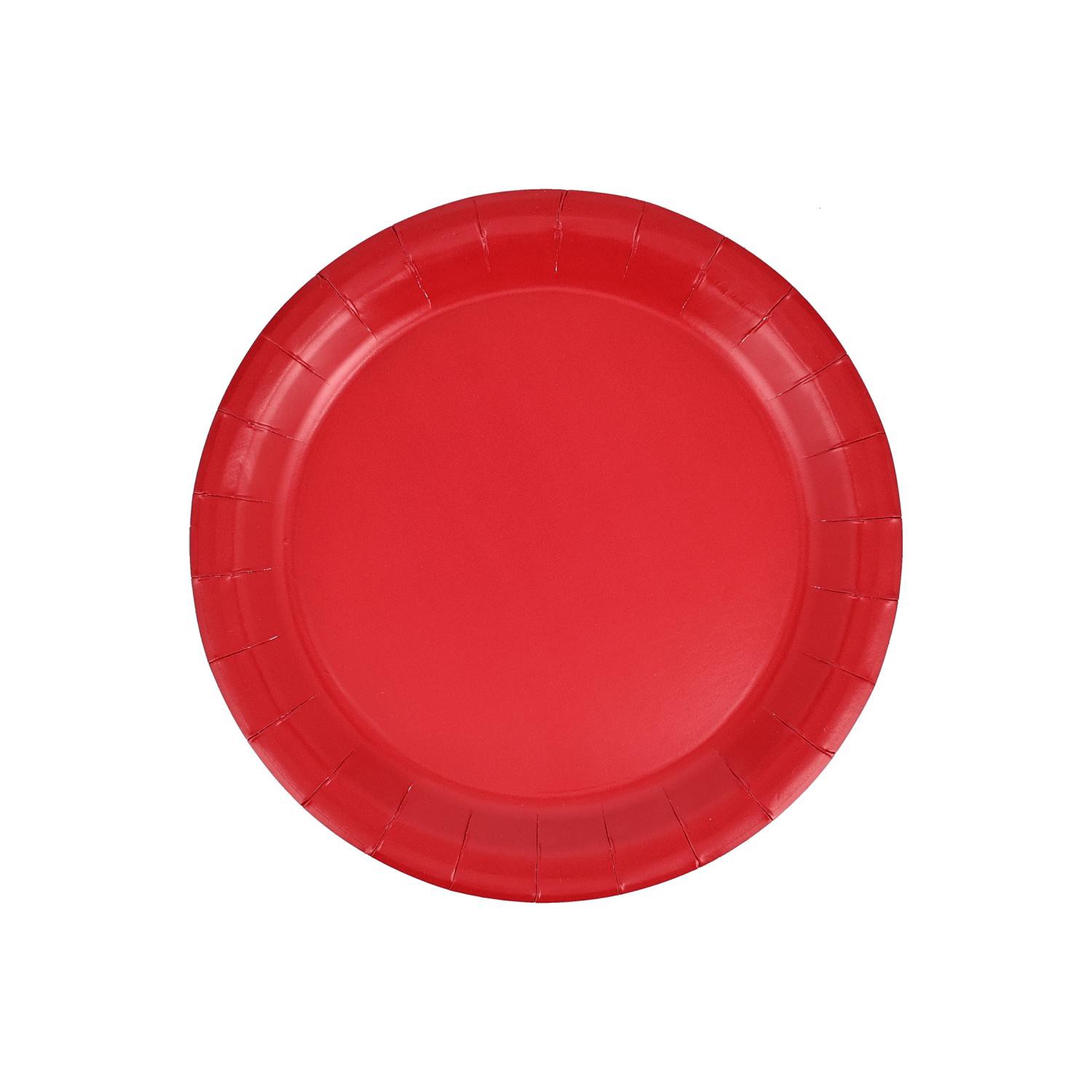 slide 1 of 1, "candy Red Lunch Plates, 1 ct