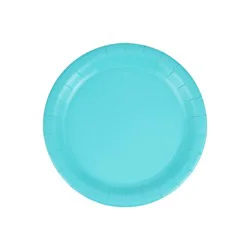 Turquoise 7 In Lunch Plate 20 Ct