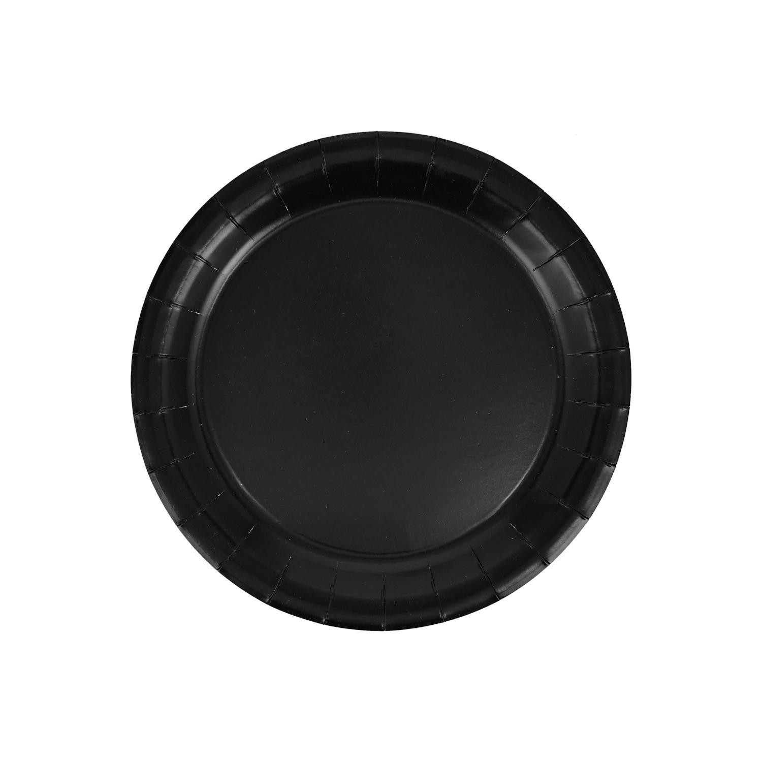 slide 1 of 1, Meijer Black Lunch Plates, 1 ct