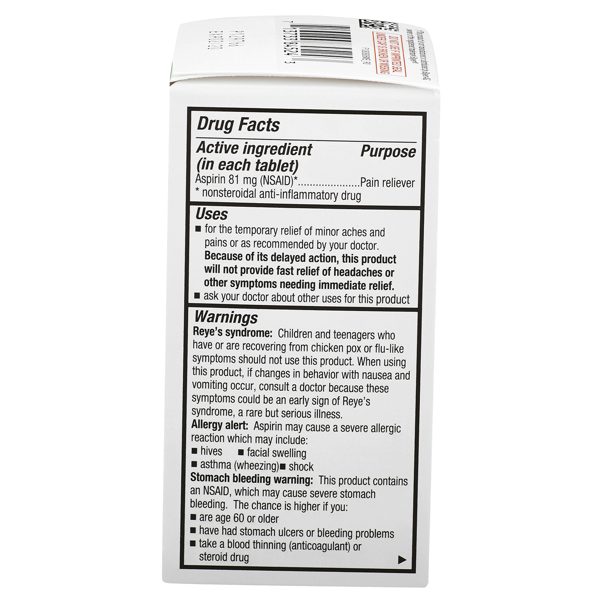 Meijer Aspirin Enteric Coated Tablets 81 mg, 200 ct Shipt