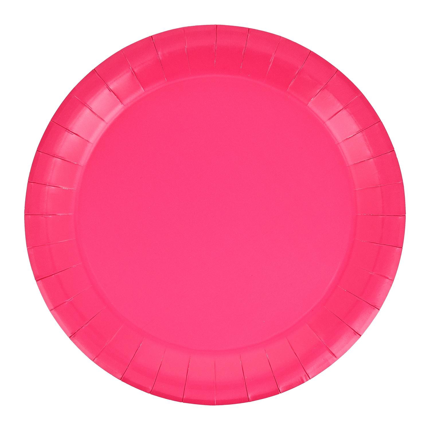 slide 1 of 1, Poppy Pink Dinner Plates, 1 ct