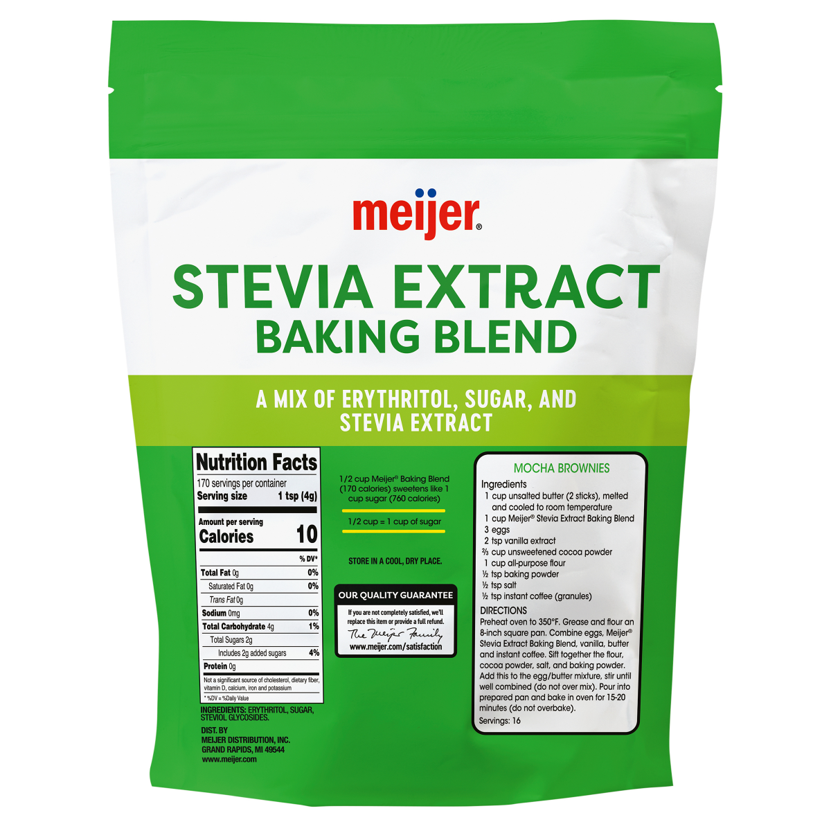 slide 2 of 3, Meijer Stevia Extract Baking Blend, 1.5 lb