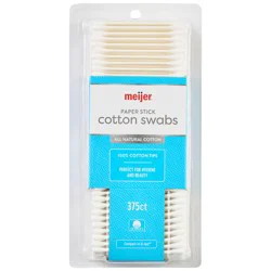 Meijer Paper Cotton Swabs, 375 Count