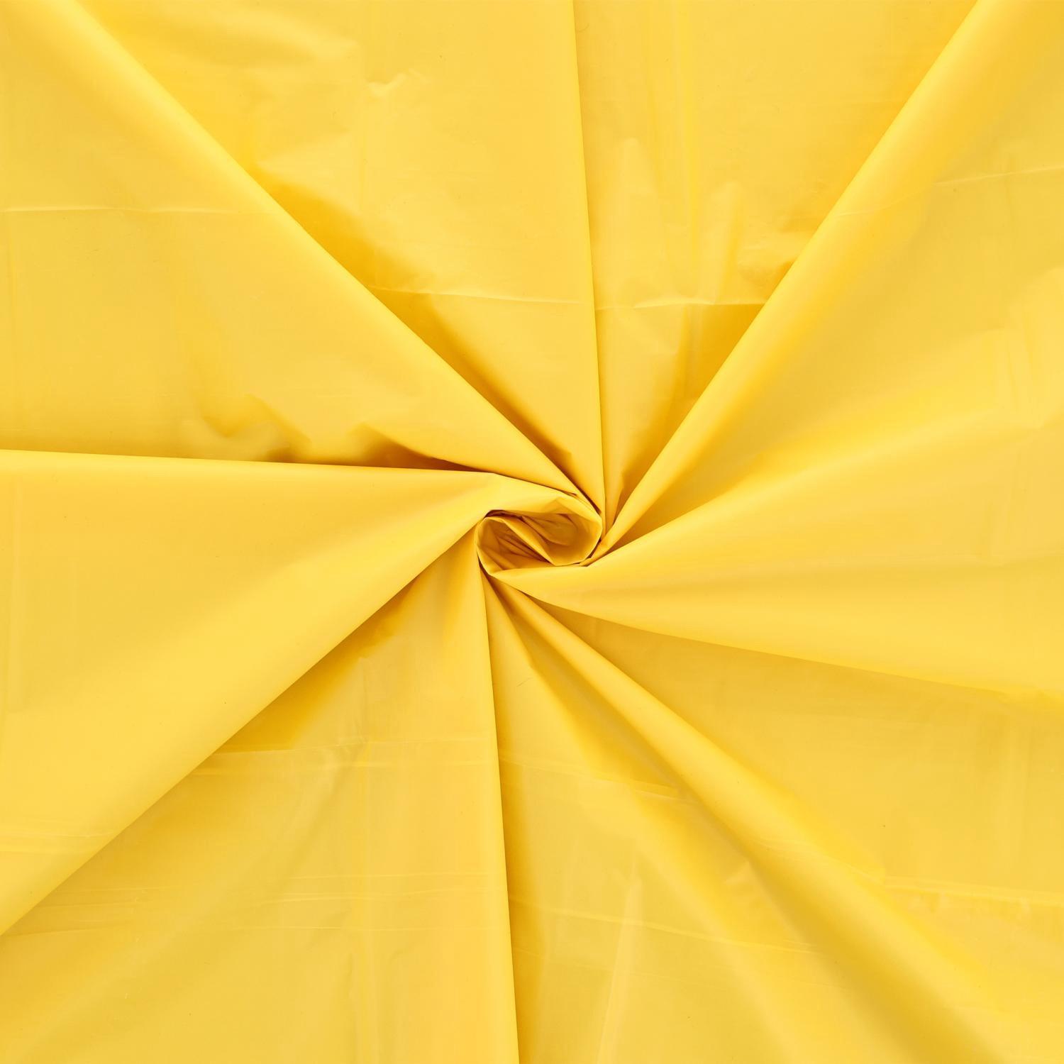 slide 1 of 1, Sun Yellow Plastic Table Cover, Rectangular, 1 ct