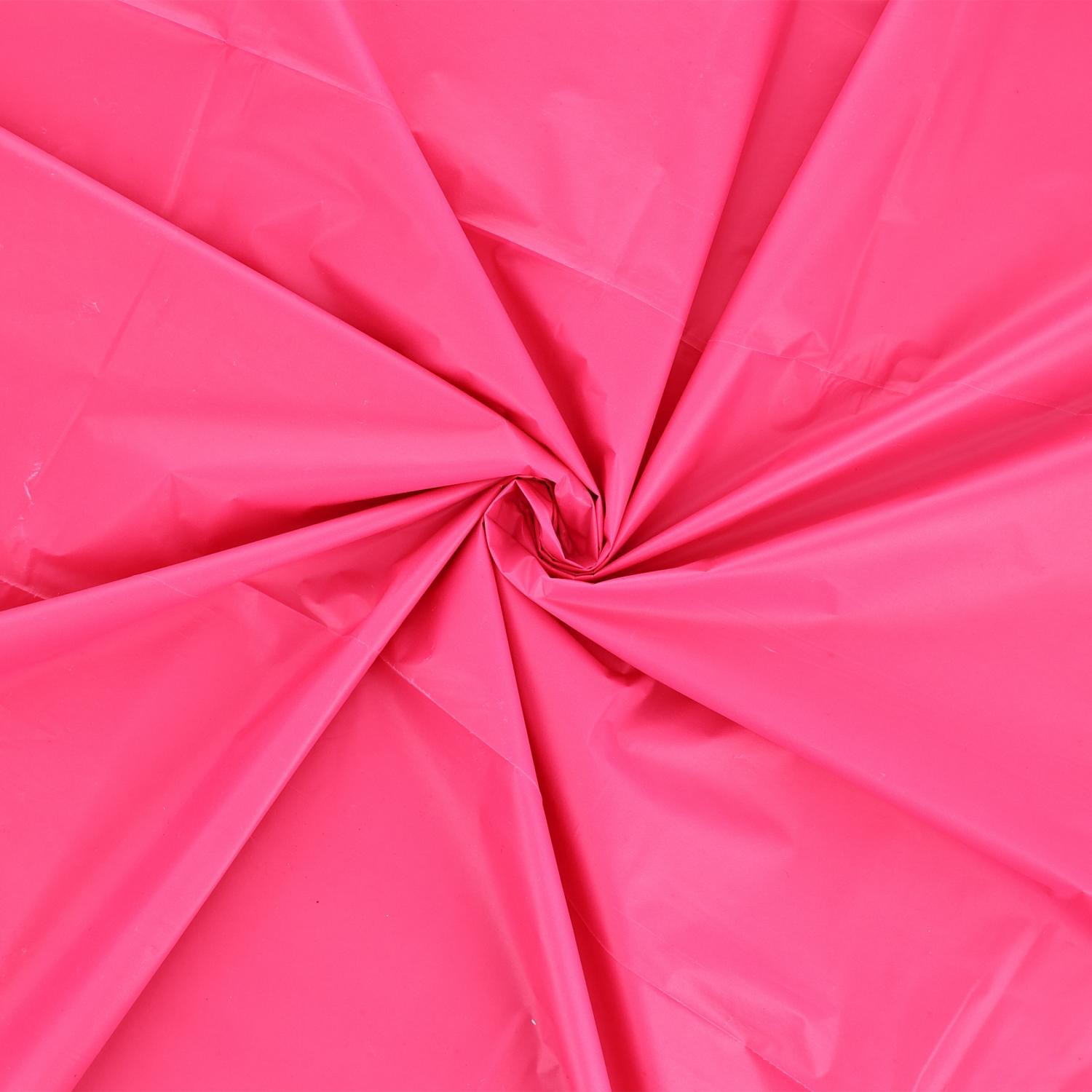 slide 1 of 1, Meijer Poppy Pink Plastic Table Cover, Round, 1 ct