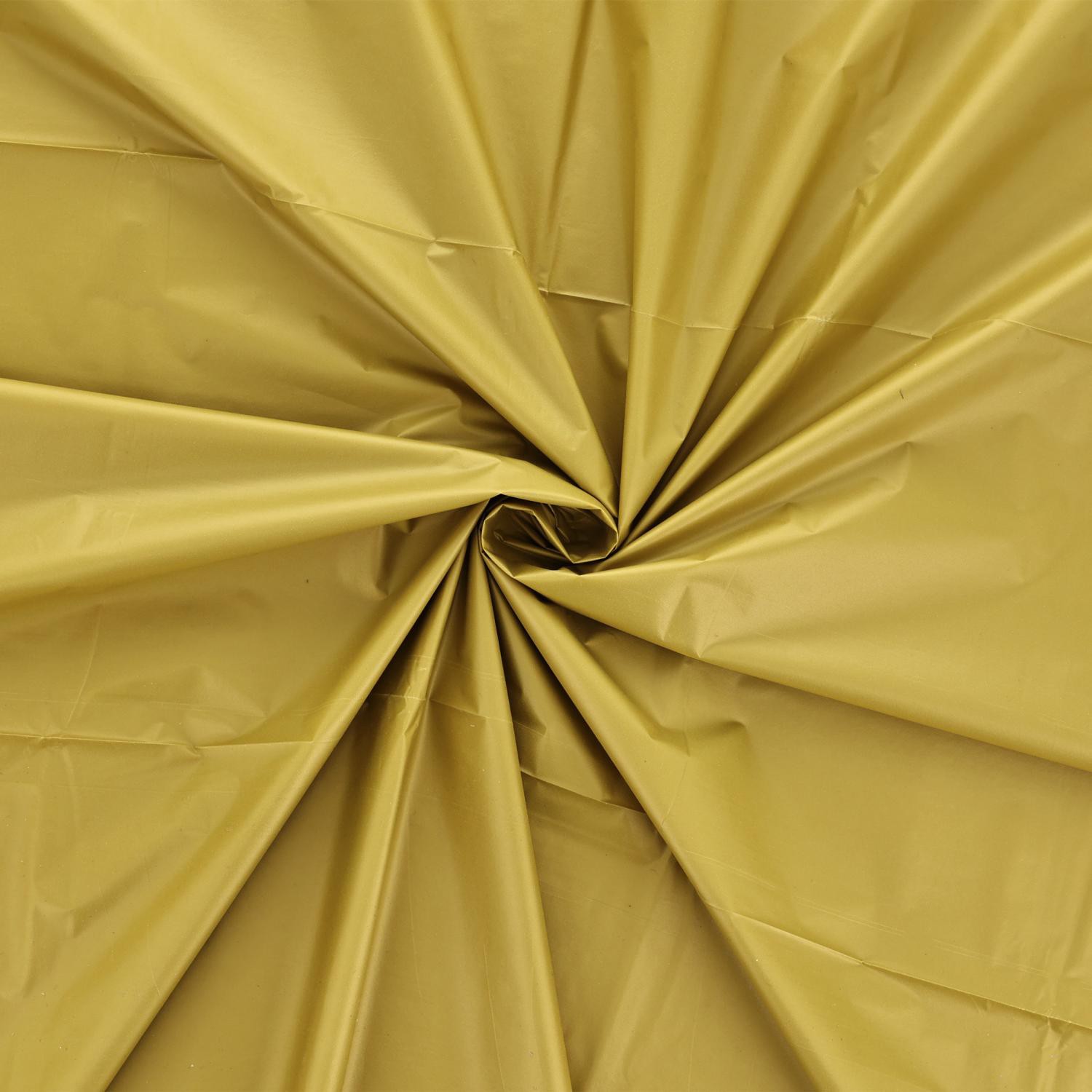 slide 1 of 1, Meijer Gold Plastic Table Cover, Round, 1 ct