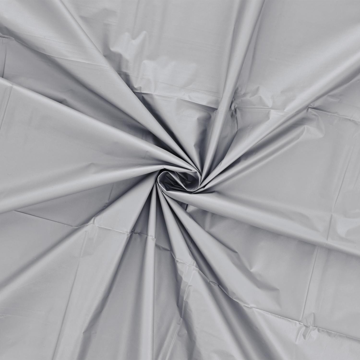 slide 1 of 1, Meijer Silver Plastic Table Cover, Round, 1 ct