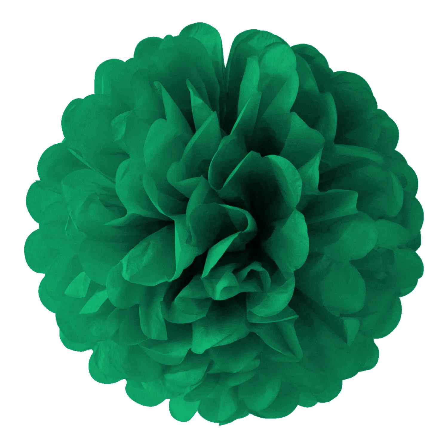 slide 1 of 1, Forest Green Puff Ball, 1 ct