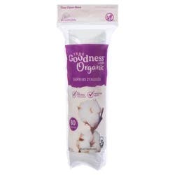 True Goodness Organic Cotton Rounds 80 Ct.