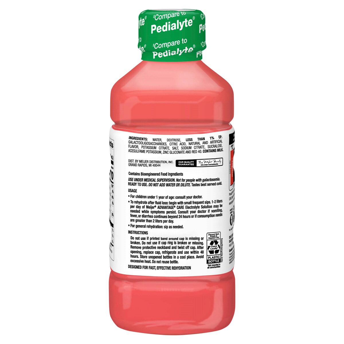 slide 7 of 8, Meijer Advantage Care Electrolyte Solution, Cherry Punch, 1 ltr, 33.8 oz