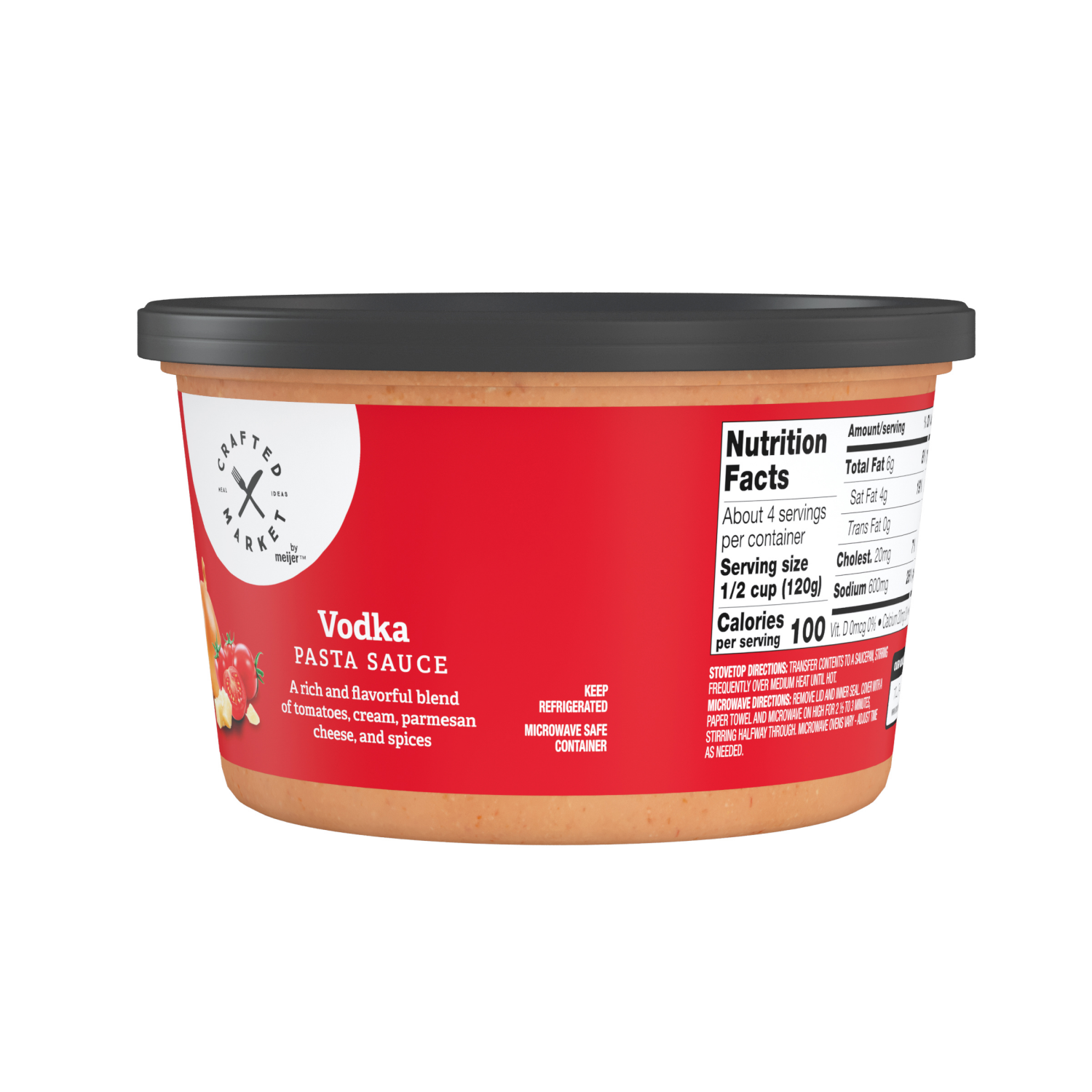 slide 4 of 5, Crafted Market by Meijer Rose Pasta Sauce, 16 oz