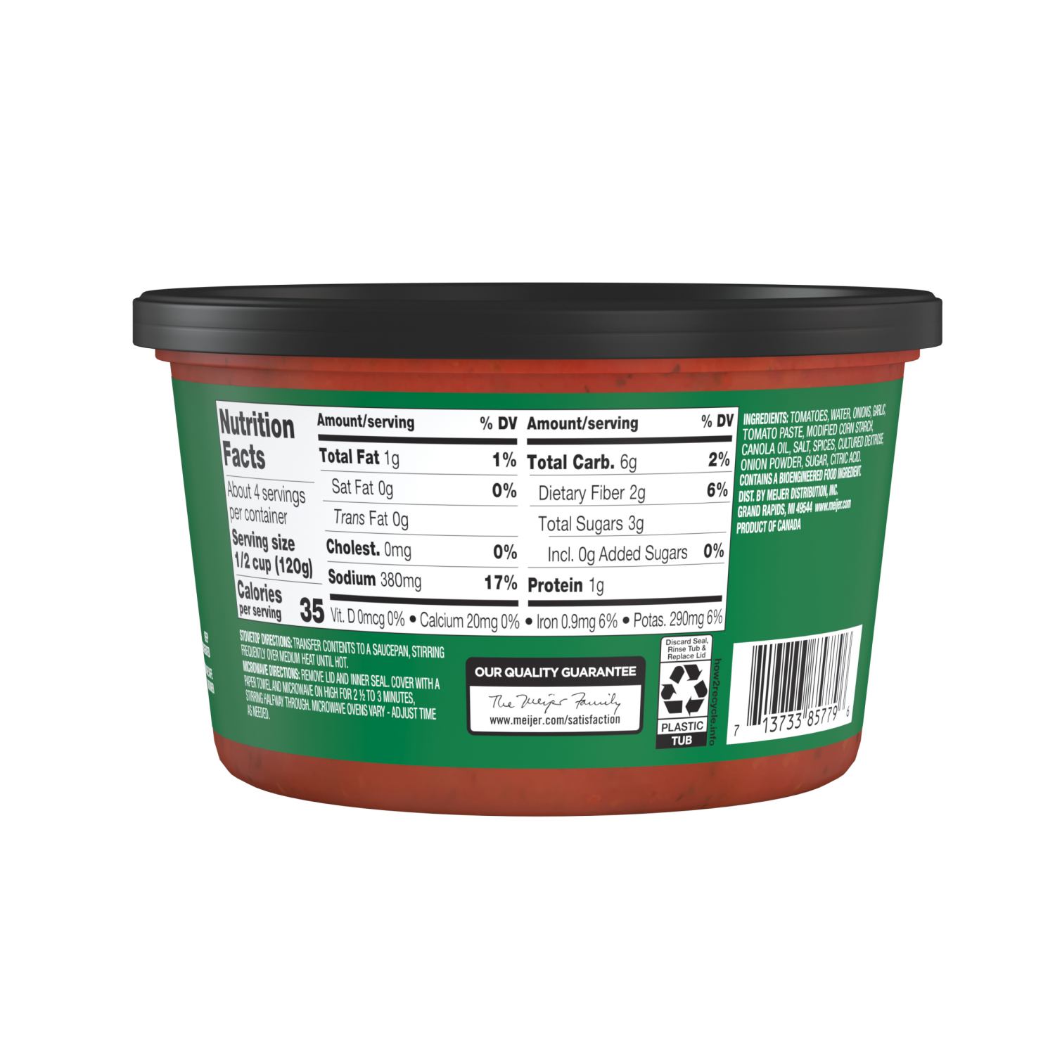 slide 2 of 5, Crafted Market by Meijer Tomato Basil Pasta Sauce, 16 oz