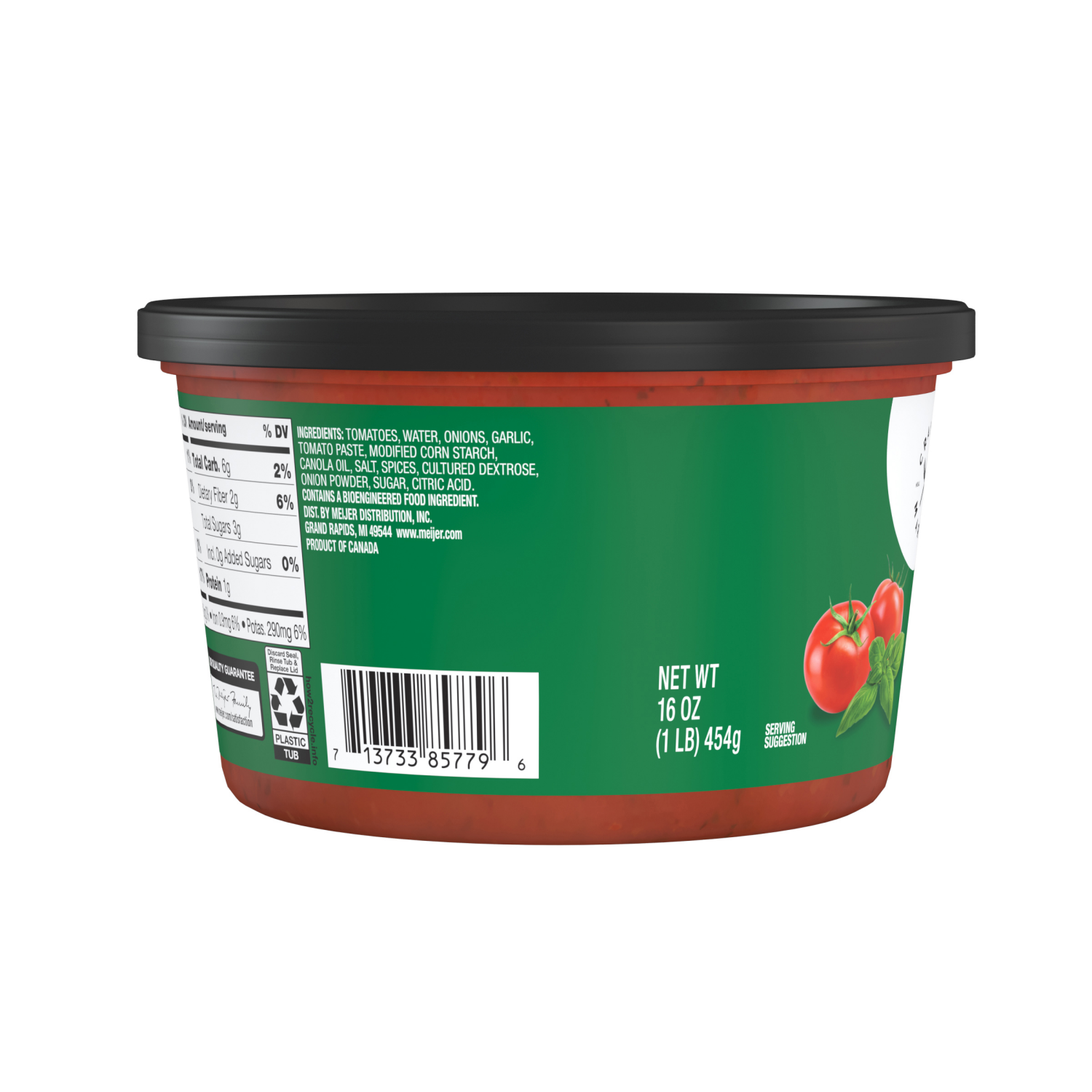 slide 3 of 5, Crafted Market by Meijer Tomato Basil Pasta Sauce, 16 oz