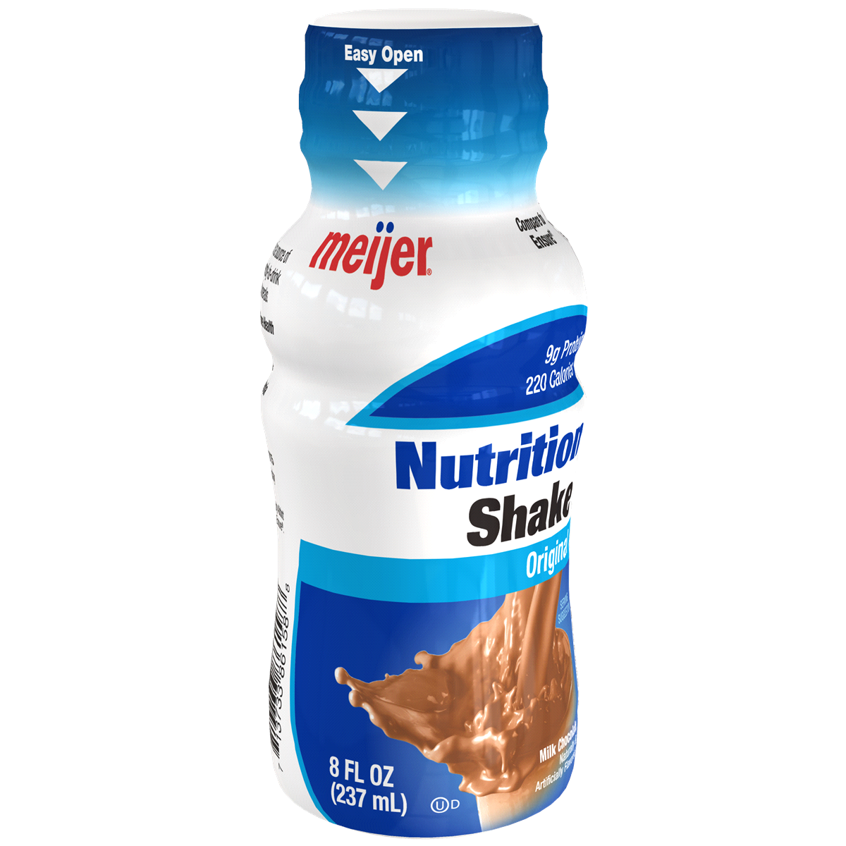 slide 3 of 3, Meijer NutriSure Original Nutrition Shake, Chocolate, Ready-to-Drink Shake, 8 oz, 6 ct