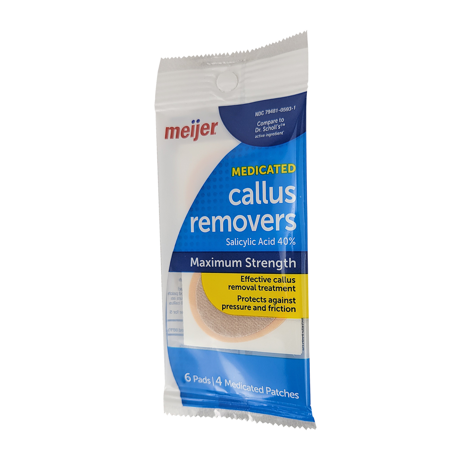 slide 3 of 3, Meijer Callus Removers, 1 ct