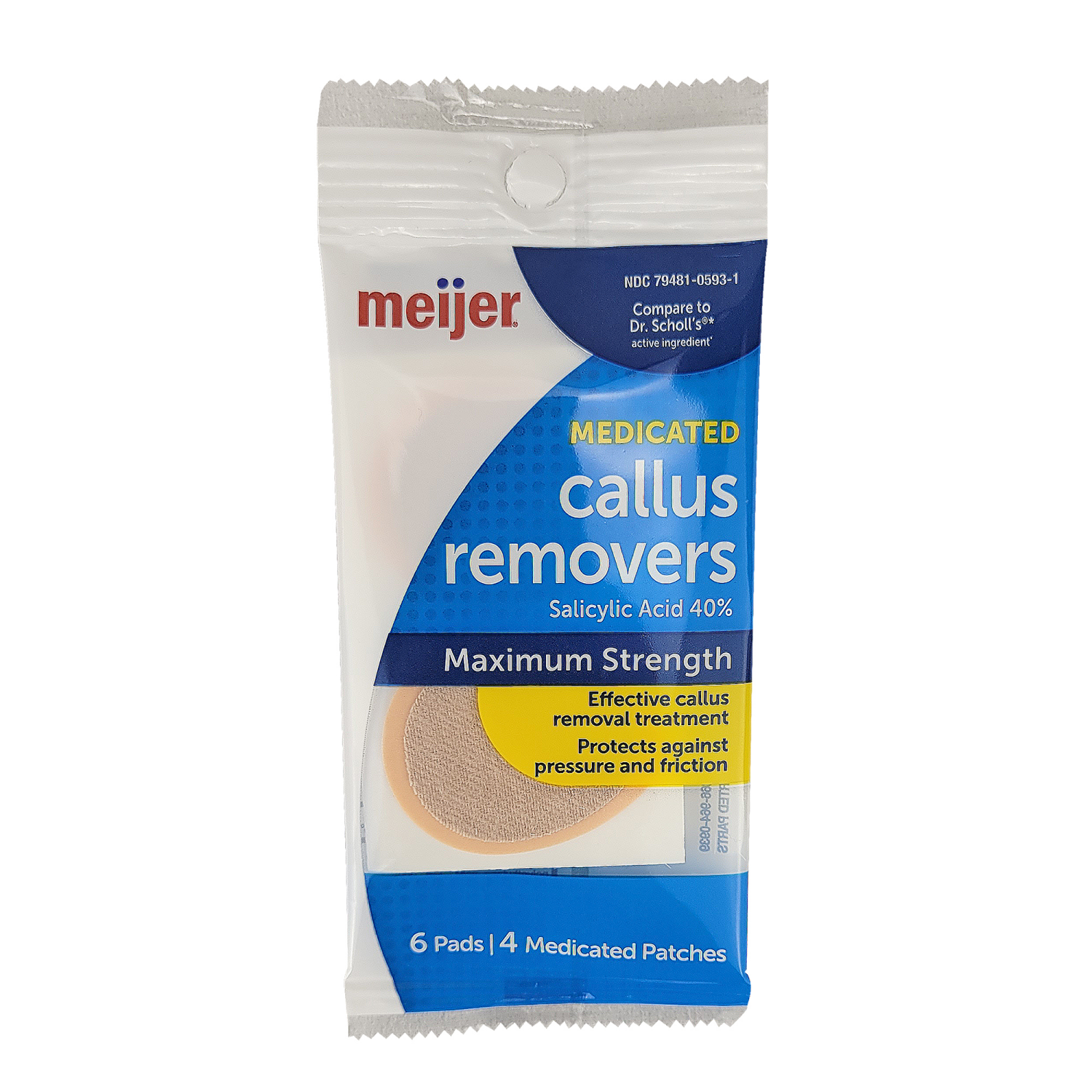 slide 1 of 3, Meijer Callus Removers, 1 ct