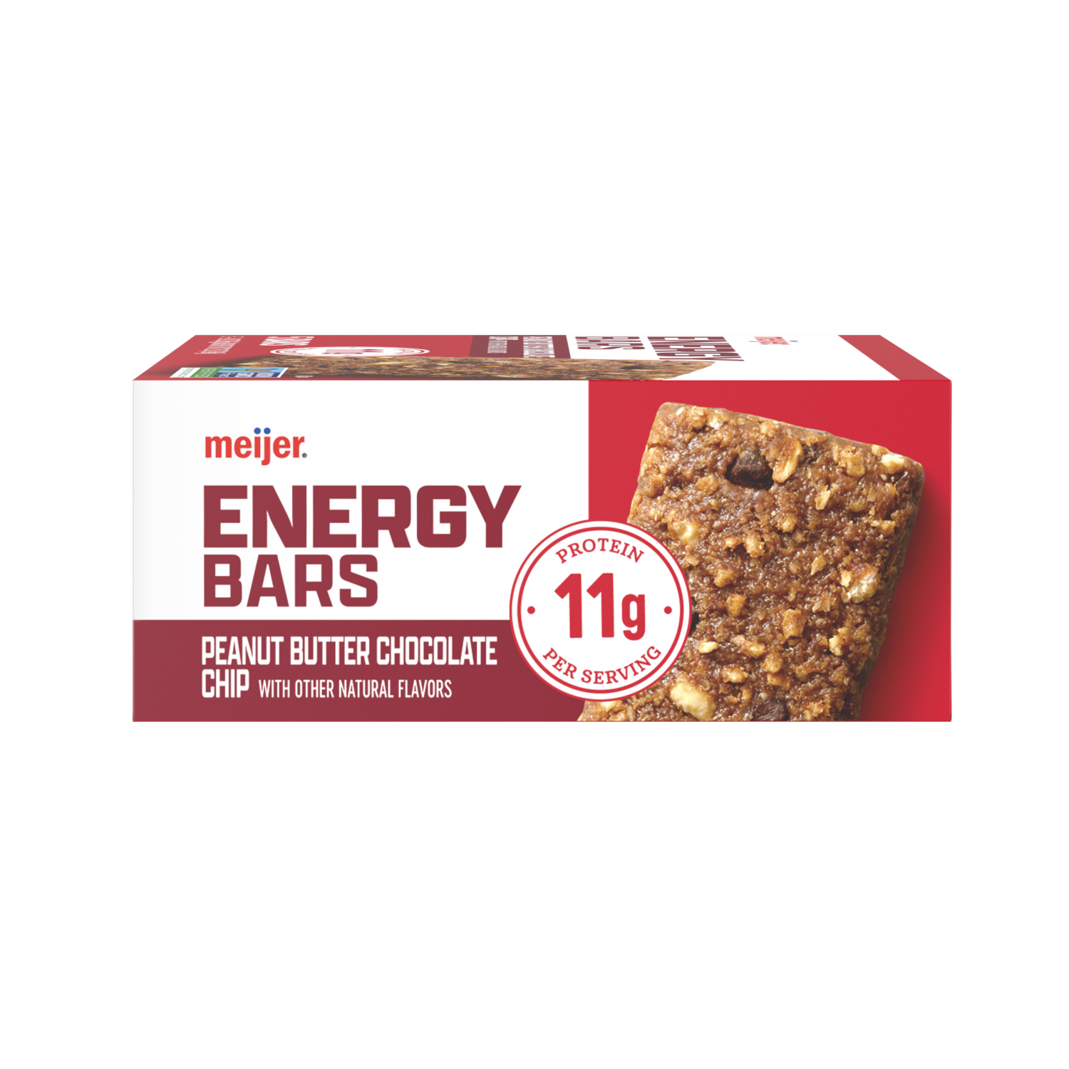 slide 6 of 6, Meijer Peanut Butter Chocolate Chip Energy Bars, 5 ct, 5 ct