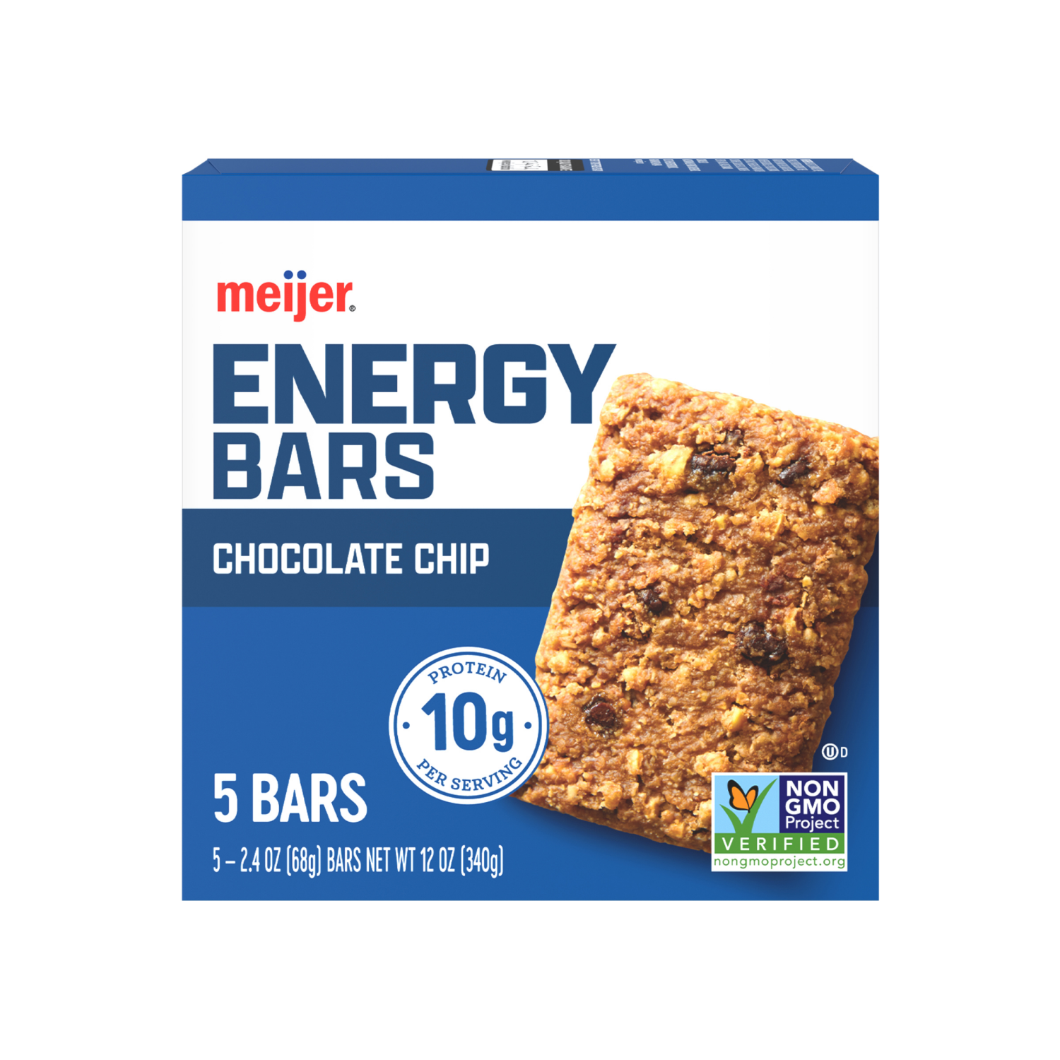 slide 2 of 6, Meijer Chocolate Chip Energy Bars, 5 Ct, 5 ct