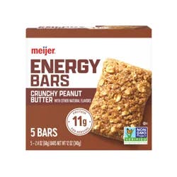 Meijer Crunchy Peanut Butter Energy Bars, 5 Ct