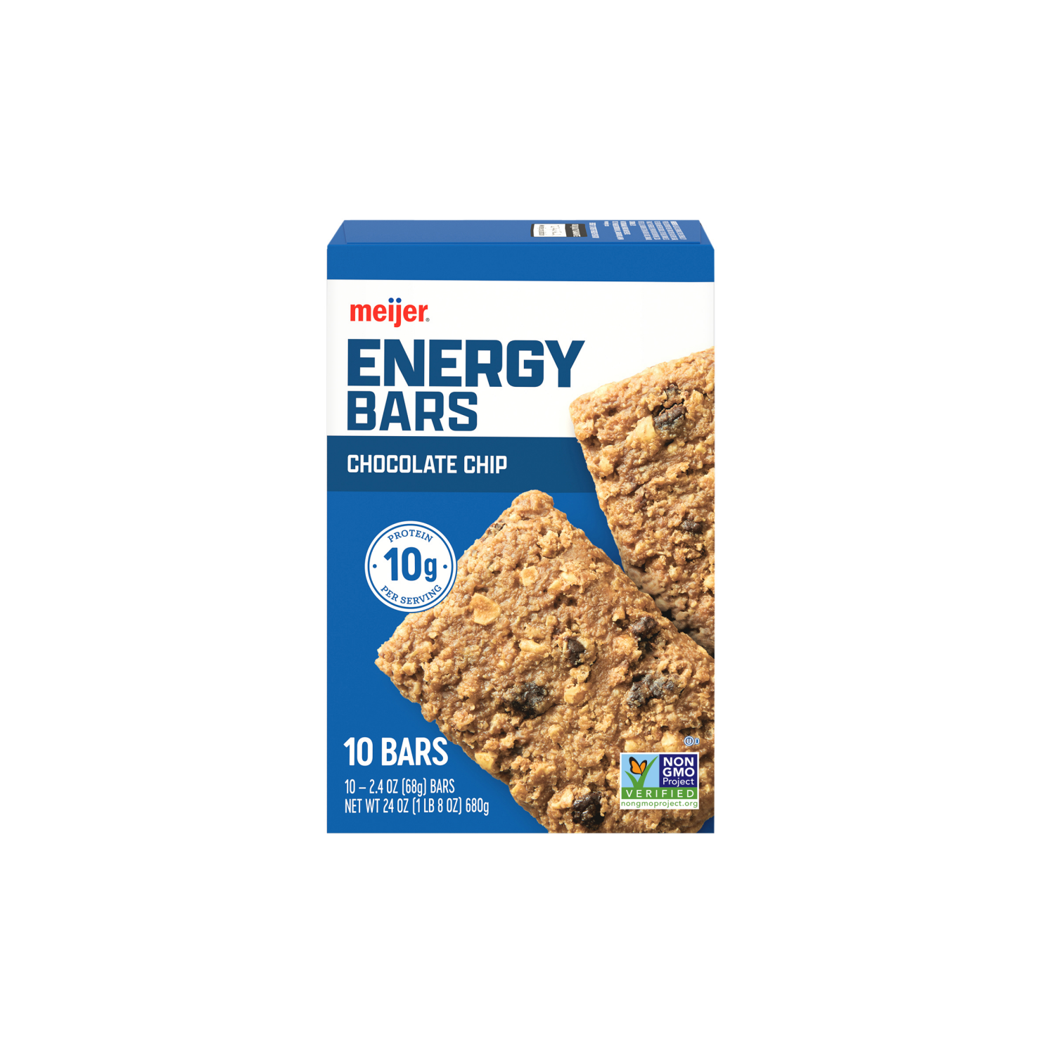 slide 2 of 6, Meijer Chocolate Chip Energy Bars, 10 Ct, 10 ct