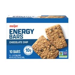 Meijer Chocolate Chip Energy Bars, 10 Ct