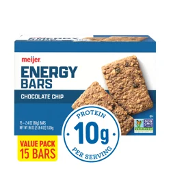 Meijer Chocolate Chip Energy Bars, 15 Ct