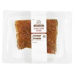 FRESH FROM MEIJER Meijer Meals Made Easy, Atlantic Salmon Portions, Garlic And Herb, 9 Oz, 2 Pk