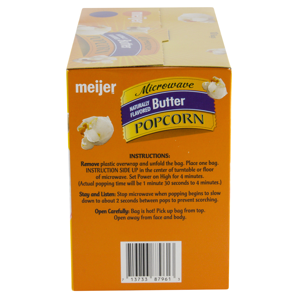 slide 2 of 6, Meijer Microwave Popcorn Butter, 33 oz